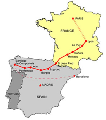 Way of ST James Map