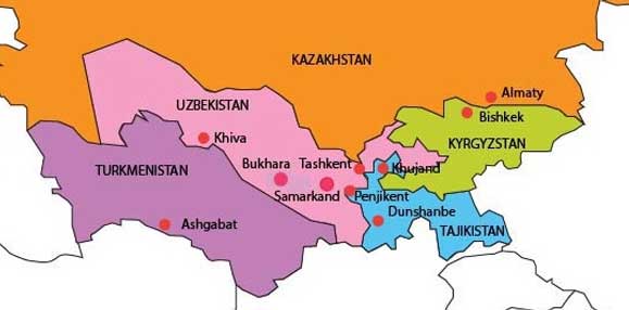 Central Asia Map