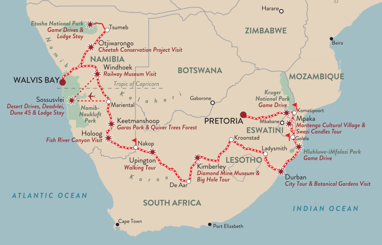 AFRICAN TRILOGY Map