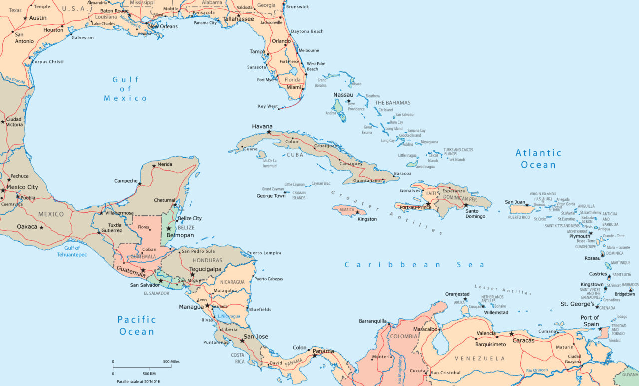 Central America Map