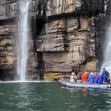 The Kimberley, Rocks, zodiac, waterfall